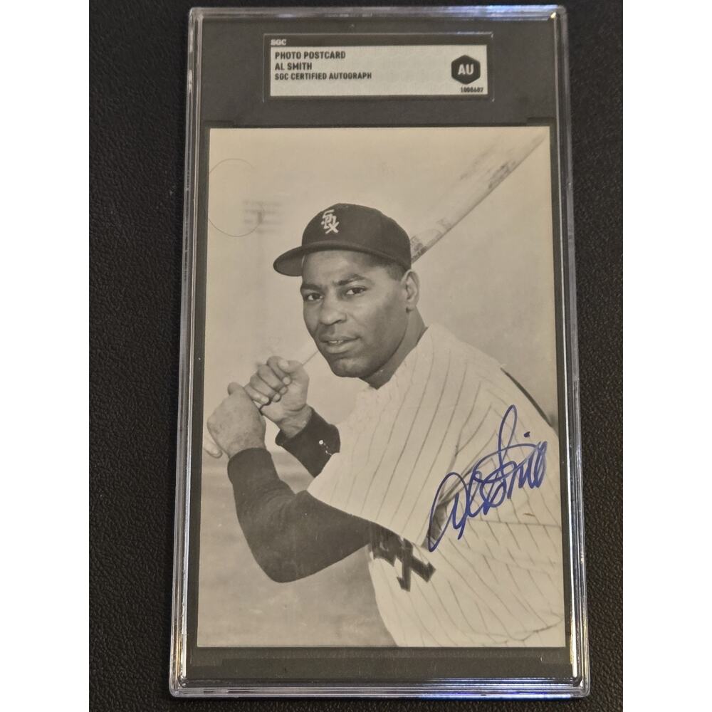 Al Smith Signed Photo Postcard SGC Certified Autograph Chicago White Sox